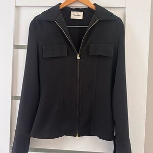 Nanushka Black Tailored Zip Jacket